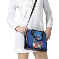 Fiji Bula Shoulder Handbag Tropical Plants with Palm Tree and Iguana Colorful LT03 - Polynesian Pride