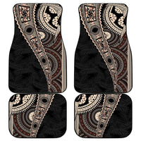 Fiji Traditional Masi Car Mats Tapa Art Palm Leaves Pattern LT03 - Polynesian Pride