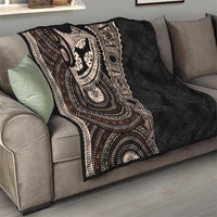 Fiji Traditional Masi Quilt Tapa Art Palm Leaves Pattern