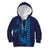 Aloha Hawaii Whale Kakau and Polynesian Tattoo Kid Hoodie Dark Navy Color