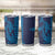 Aloha Hawaii Whale Kakau and Polynesian Tattoo Tumbler Cup Dark Navy Color