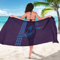 Aloha Hawaii Whale Kakau and Polynesian Tattoo Sarong Purple Color