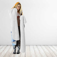 Personalised Hawaiki Nui Va'a French Polynesian Pattern Hooded Blanket White Color LT03 - Polynesian Pride
