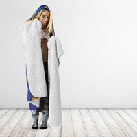 Personalised Hawaiki Nui Va'a French Polynesian Pattern Hooded Blanket Sunset Color LT03 - Polynesian Pride