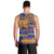 Personalised Hawaiki Nui Va'a French Polynesian Pattern Men Tank Top Sunset Color