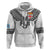 Custom Rugby Fiji Hoodie Fijian Masi Tribal Sporty Style White Color - Polynesian Pride
