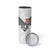Custom Rugby Fiji Skinny Tumbler Fijian Masi Tribal Sporty Style White Color - Polynesian Pride