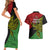 Papua New Guinea Southern Highlands Province Couples Matching Short Sleeve Bodycon Dress and Hawaiian Shirt PNG Birds Of Paradise Polynesian Arty Style LT03 - Polynesian Pride