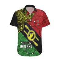 Personalised Papua New Guinea Southern Highlands Province Hawaiian Shirt PNG Birds Of Paradise Polynesian Arty Style LT03 Black - Polynesian Pride