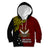 Personalised Papua New Guinea Western Province Kid Hoodie PNG Birds Of Paradise Polynesian Arty Style LT03 Hoodie Red - Polynesian Pride