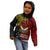 Personalised Papua New Guinea Western Province Kid Hoodie PNG Birds Of Paradise Polynesian Arty Style LT03 - Polynesian Pride