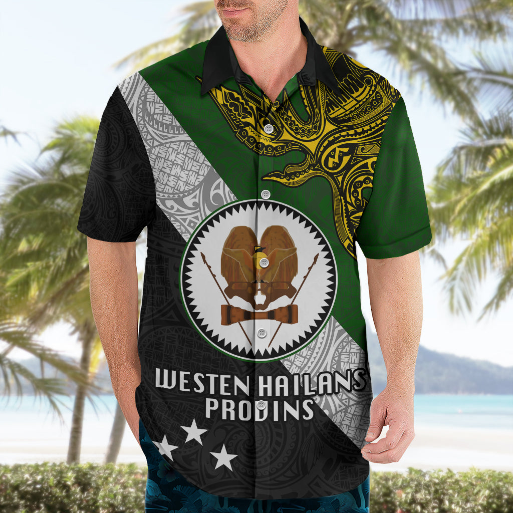 Papua New Guinea Western Highlands Province Hawaiian Shirt PNG Birds Of Paradise Polynesian Arty Style LT03 - Polynesian Pride