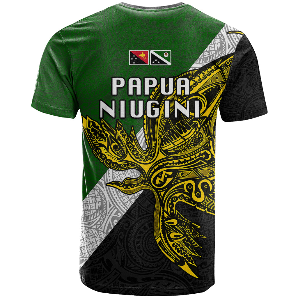 Papua New Guinea Western Highlands Province T Shirt PNG Birds Of Paradise Polynesian Arty Style LT03 - Polynesian Pride