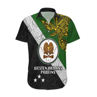 Personalised Papua New Guinea Western Highlands Province Hawaiian Shirt PNG Birds Of Paradise Polynesian Arty Style LT03 Green - Polynesian Pride