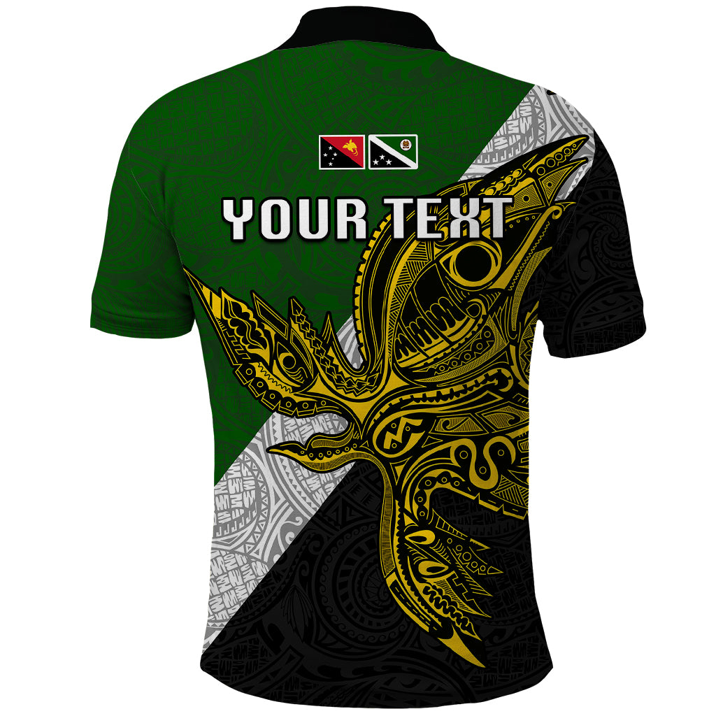 Personalised Papua New Guinea Western Highlands Province Polo Shirt PNG Birds Of Paradise Polynesian Arty Style LT03 - Polynesian Pride