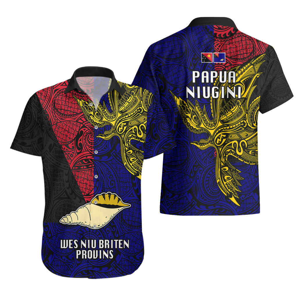 Papua New Guinea West New Britain Province Hawaiian Shirt PNG Birds Of Paradise Polynesian Arty Style LT03 - Polynesian Pride
