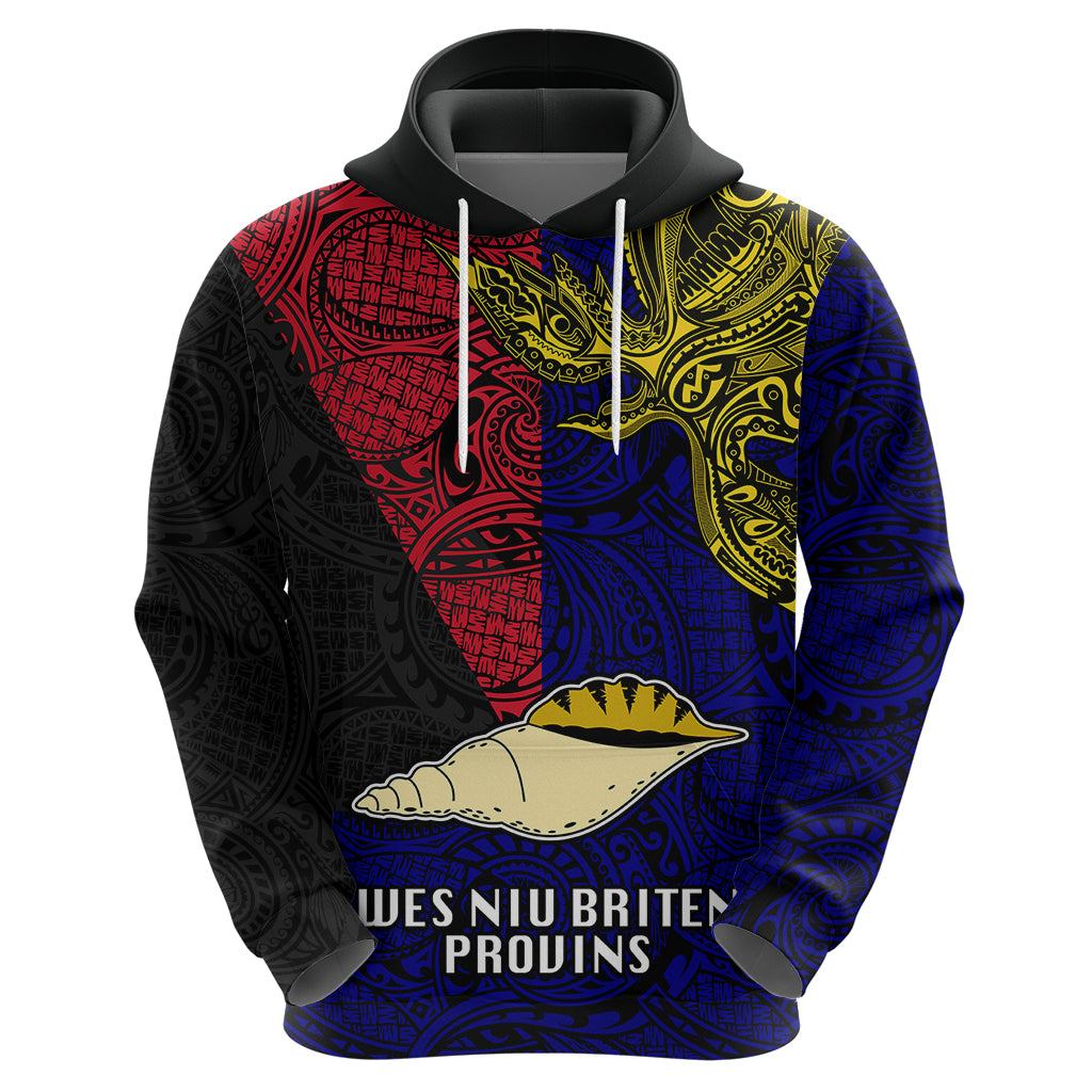 Personalised Papua New Guinea West New Britain Province Hoodie PNG Birds Of Paradise Polynesian Arty Style LT03 - Polynesian Pride