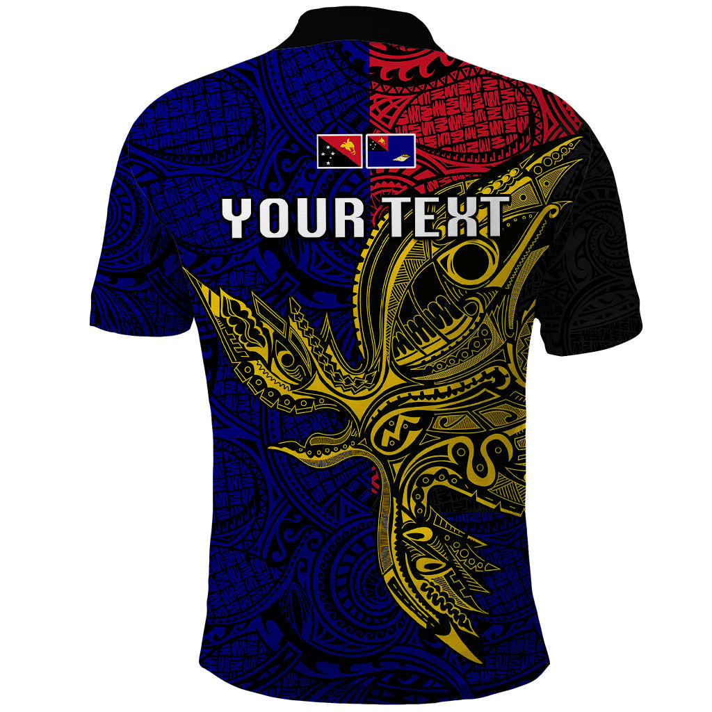 Personalised Papua New Guinea West New Britain Province Polo Shirt PNG Birds Of Paradise Polynesian Arty Style LT03 - Polynesian Pride