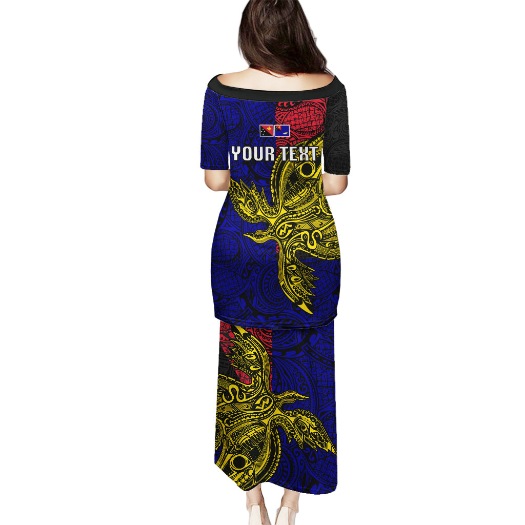 Personalised Papua New Guinea West New Britain Province Puletasi PNG Birds Of Paradise Polynesian Arty Style LT03 - Polynesian Pride