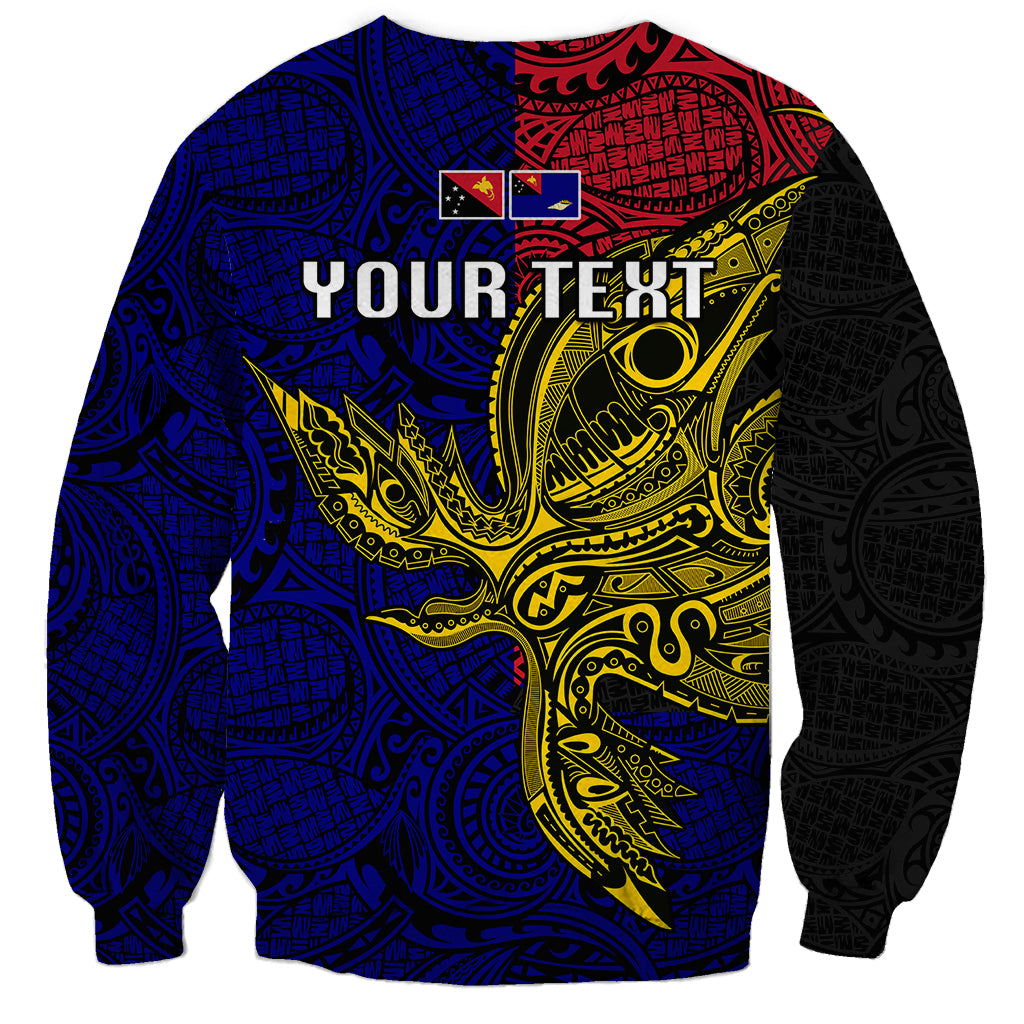 Personalised Papua New Guinea West New Britain Province Sweatshirt PNG Birds Of Paradise Polynesian Arty Style LT03 - Polynesian Pride