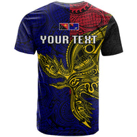 Personalised Papua New Guinea West New Britain Province T Shirt PNG Birds Of Paradise Polynesian Arty Style LT03 - Polynesian Pride