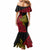 Papua New Guinea Sandaun Province Mermaid Dress PNG Birds Of Paradise Polynesian Arty Style LT03 - Polynesian Pride