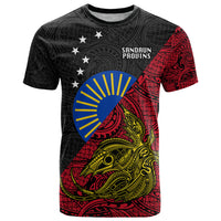 Papua New Guinea Sandaun Province T Shirt PNG Birds Of Paradise Polynesian Arty Style LT03 Red - Polynesian Pride