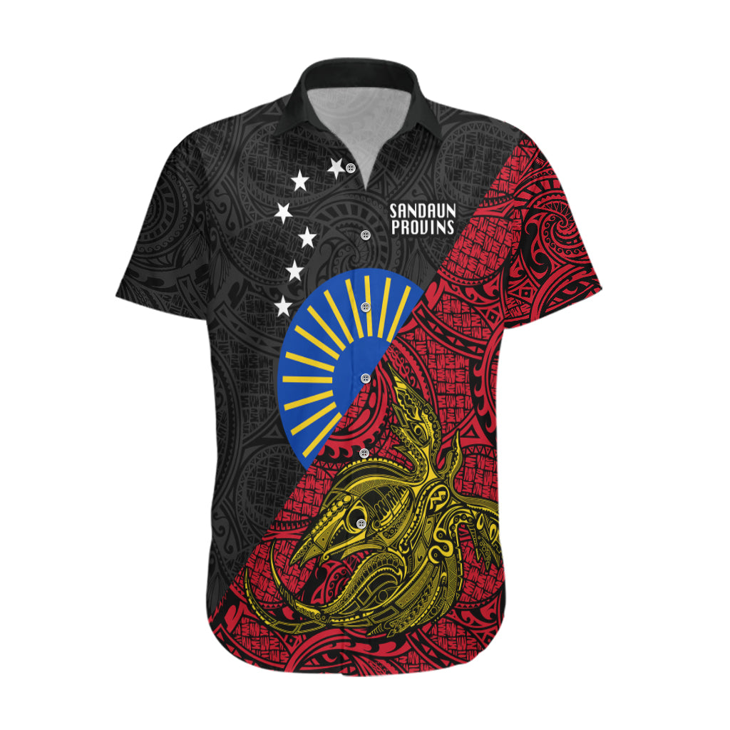 Personalised Papua New Guinea Sandaun Province Hawaiian Shirt PNG Birds Of Paradise Polynesian Arty Style LT03 Red - Polynesian Pride