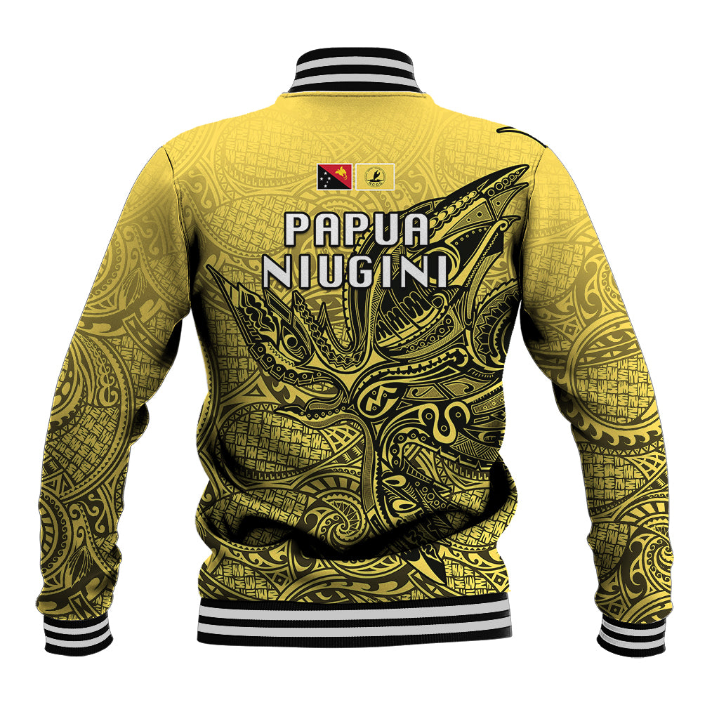 Papua New Guinea National Capital District Baseball Jacket PNG Birds Of Paradise Polynesian Arty Style LT03 - Polynesian Pride