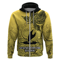Papua New Guinea National Capital District Hoodie PNG Birds Of Paradise Polynesian Arty Style LT03 - Polynesian Pride