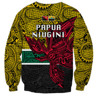 Papua New Guinea Hela Province Sweatshirt PNG Birds Of Paradise Polynesian Arty Style LT03 - Polynesian Pride