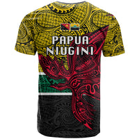 Papua New Guinea Hela Province T Shirt PNG Birds Of Paradise Polynesian Arty Style LT03 - Polynesian Pride