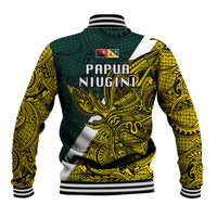 Papua New Guinea Jiwaka Province Baseball Jacket PNG Birds Of Paradise Polynesian Arty Style LT03 - Polynesian Pride