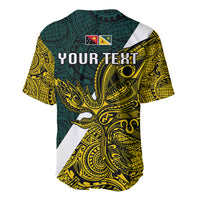 Personalised Papua New Guinea Jiwaka Province Baseball Jersey PNG Birds Of Paradise Polynesian Arty Style LT03 - Polynesian Pride