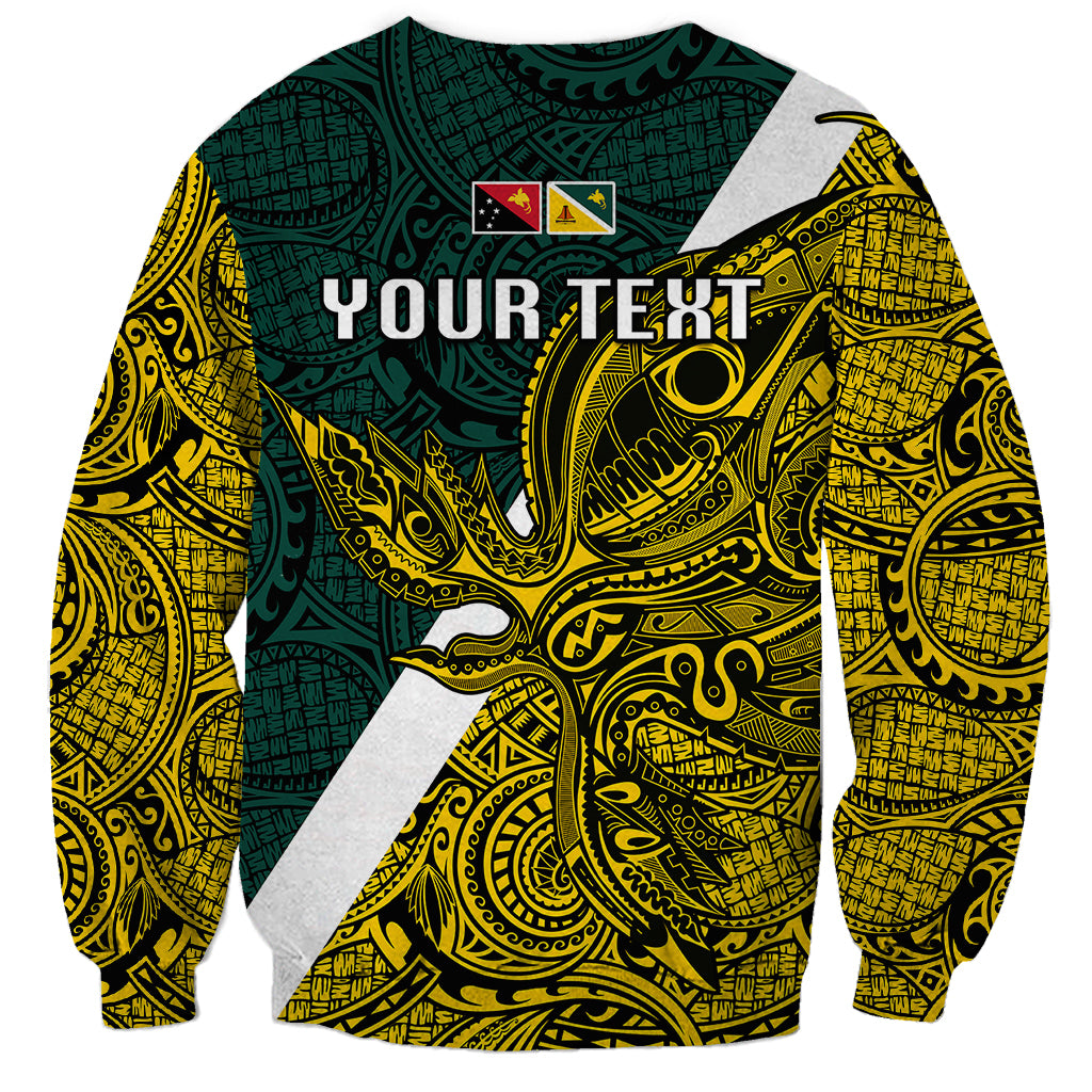 Personalised Papua New Guinea Jiwaka Province Sweatshirt PNG Birds Of Paradise Polynesian Arty Style LT03 - Polynesian Pride