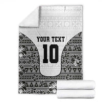 Custom Fiji Pacific Rugby 2024 Blanket Tapa Tribal and Fijian Masi Pattern