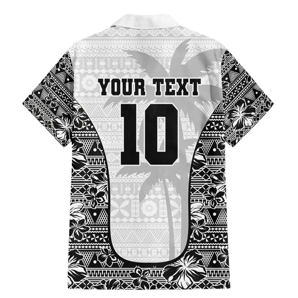 Custom Fiji Pacific Rugby 2024 Family Matching Mermaid Dress and Hawaiian Shirt Tapa Tribal and Fijian Masi Pattern