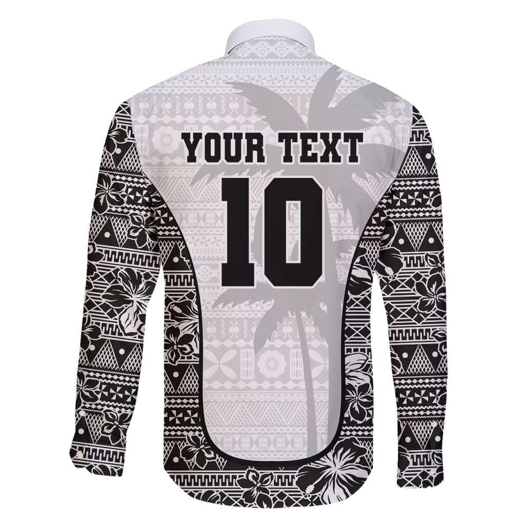 Custom Fiji Pacific Rugby 2024 Family Matching Tank Maxi Dress and Hawaiian Shirt Tapa Tribal and Fijian Masi Pattern