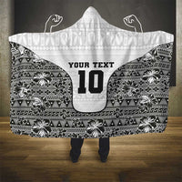 Custom Fiji Pacific Rugby 2024 Hooded Blanket Tapa Tribal and Fijian Masi Pattern