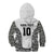 Custom Fiji Pacific Rugby 2024 Kid Hoodie Tapa Tribal and Fijian Masi Pattern