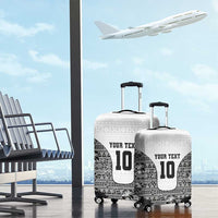 Custom Fiji Pacific Rugby 2024 Luggage Cover Tapa Tribal and Fijian Masi Pattern