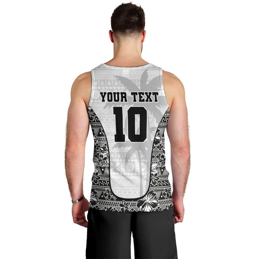 Custom Fiji Pacific Rugby 2024 Men Tank Top Tapa Tribal and Fijian Masi Pattern