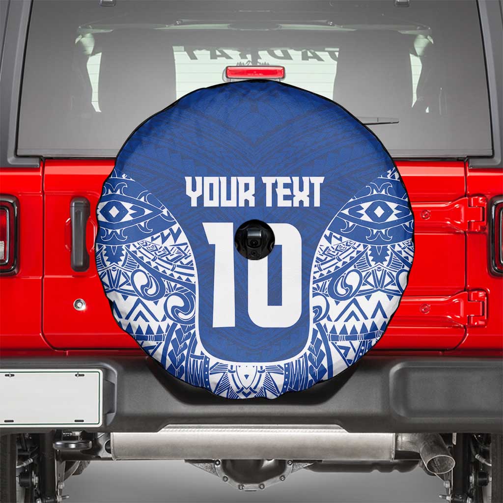 Custom Samoa Pacific Rugby 2024 Spare Tire Cover Polynesian Pacific Tribal Pattern