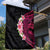 Hawaiian Tropical Plumeria Art Polynesian Tattoo Garden Flag Black and Bright Pink Color