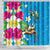 Hawaiian Tropical Flower and Honu Under Blue Water Shower Curtain