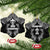 New Zealand Rugby Ceramic Ornament Aotearoa Champion Cup History with Silver Fern LT03 Snow Flake Black - Polynesian Pride