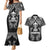 New Zealand Rugby Couples Matching Mermaid Dress and Hawaiian Shirt Aotearoa Champion Cup History with Silver Fern LT03 Black - Polynesian Pride