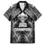 New Zealand Rugby Family Matching Off Shoulder Maxi Dress and Hawaiian Shirt Aotearoa Champion Cup History with Silver Fern LT03 Dad's Shirt - Short Sleeve Black - Polynesian Pride