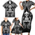 New Zealand Rugby Family Matching Short Sleeve Bodycon Dress and Hawaiian Shirt Aotearoa Champion Cup History with Silver Fern LT03 - Polynesian Pride