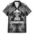 New Zealand Rugby Family Matching Short Sleeve Bodycon Dress and Hawaiian Shirt Aotearoa Champion Cup History with Silver Fern LT03 Dad's Shirt - Short Sleeve Black - Polynesian Pride